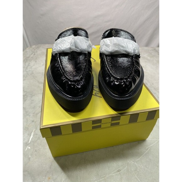 Circus NY Sam Edelman Women’s 8 Nancy Black Glossy Patent Platform Mules - Picture 1 of 9